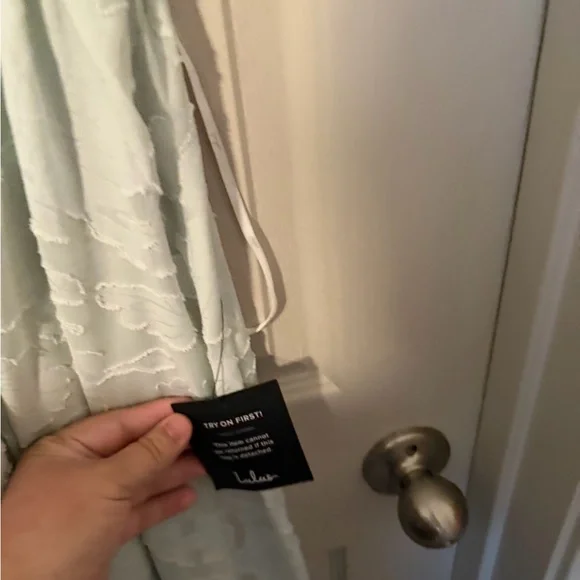 Lulus Light Green Textured Dress L NWT - Picture 8 of 11